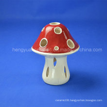 Glazed Mushroom Ceramic Home Decoration Candle Holder